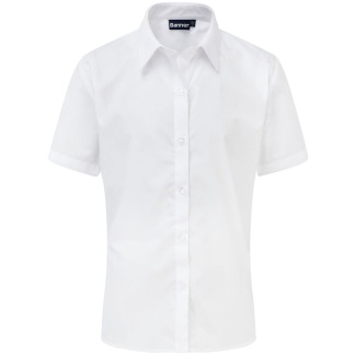 Short Sleeve Twin Pack of Shirts for Boys (White), Balloch Primary, Cardoss Primary, Colgrain Primary, John logie Baird Primary, Lennox Primary, Levenvale Primary, Tidemill Academy, Wardie Primary, Shirts + Blouses
