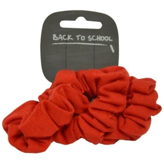 Scrunchies Velvet Pack of 3, Cardoss Primary, Colgrain Primary, Cardross ELCC, Hair Accessories