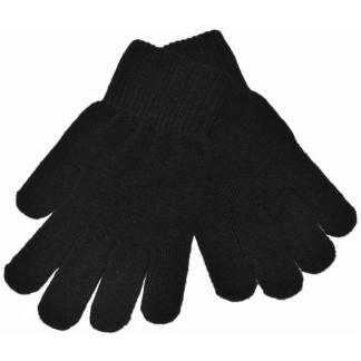 Knitted Glove (Black), Jackets, Gloves + Hats