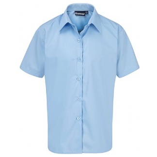 Short Sleeve Twin Pack of Shirts for Boys (Blue), Shirts + Blouses