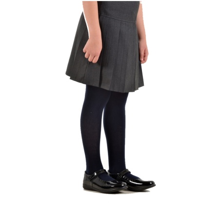Cotton Tights bx (2 Pair Pack) (Navy), Caledonia Primary, Pakeman Primary, Socks + Tights