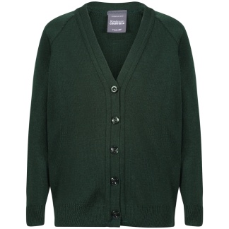 Knitted cardigan (Bottle Green), Knitwear