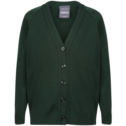 Knitted cardigan (Bottle Green), Knitwear