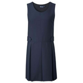 Box Pleat Pinafore (In Navy) (RCSTenby), Caledonia Primary, Pakeman Primary, Pinafores
