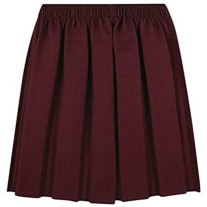 Knife Peat Skirt (In Maroon) (RCSWinter), Levenvale Primary, Skirts