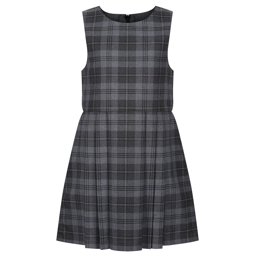 Pinafore Tartan Grey, Pinafores