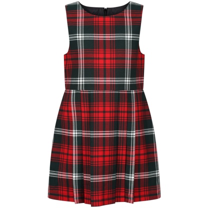 fitted lace wedding dress Serendipity Clothing - Tartan Plaid Pinafore Dress