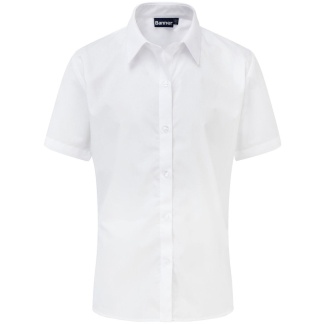 Short Sleeve Twin Pack of Shirts for Boys (White), Shirts + Blouses, Balloch Primary, Cardoss Primary, Colgrain Primary, John logie Baird Primary, Lennox Primary, Levenvale Primary, Wardie Primary