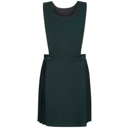 Bib Top Pinafore (In Bottle Green) (RCSWinter) - School Uniform Scotland