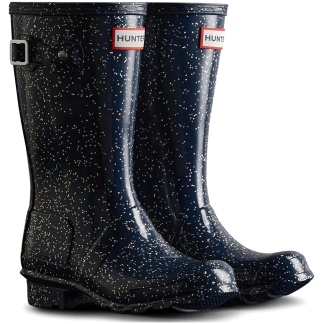 Hunter Wellie Glitter, Girls (Infants 6 to 2), Girls (3 to 6)