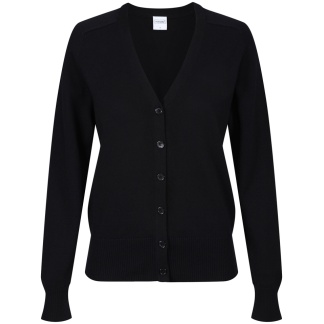 Girls Cotton Cardigan (Black), Knitwear